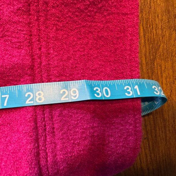 Hot Pink Boiled Wool Lightweight LL Bean XL Petite Coat - Picture 14 of 16